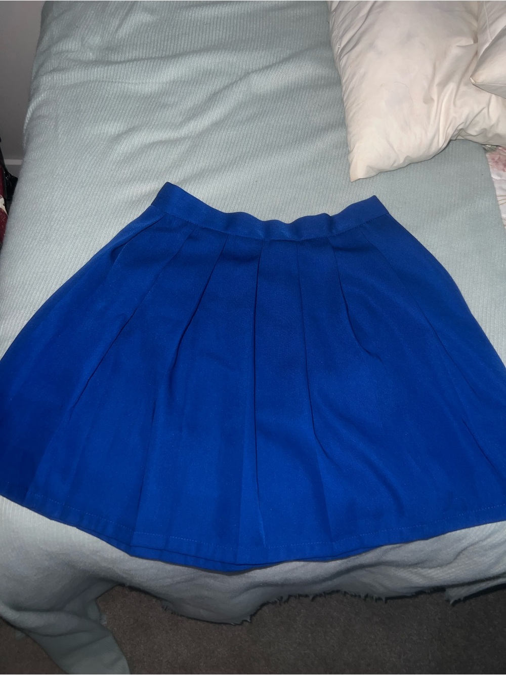 Source Unknown Pleated Mini Skirt in Bright Blue